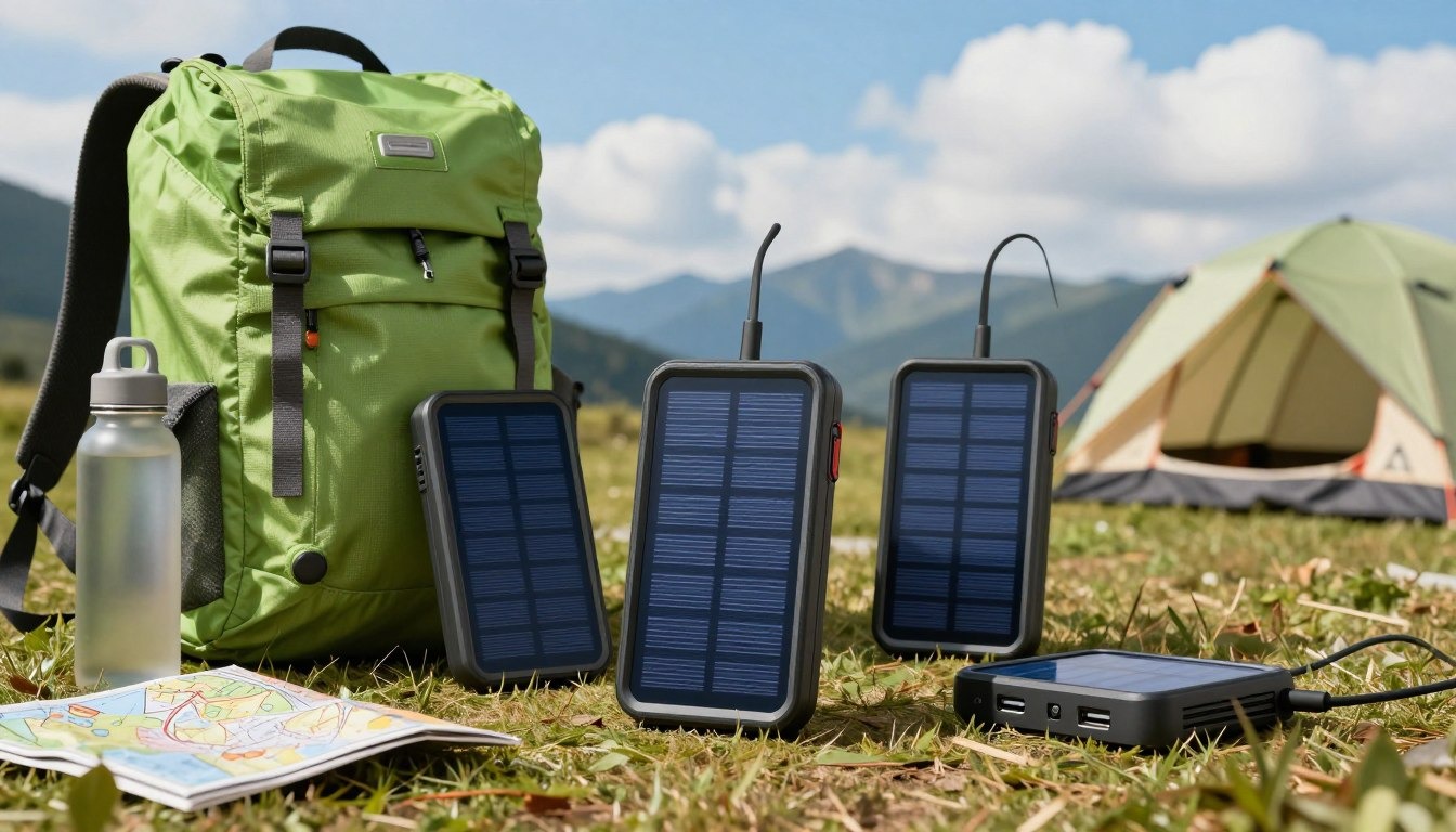 Mobile Solar Chargers, Portable Solar and Power Banks easy to travel uses